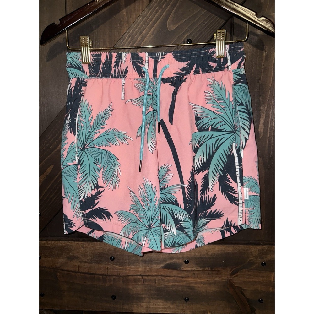 Maamgic Men's XS Swim Trunks Hawaiian Floral Vacation Pool Lined Beach